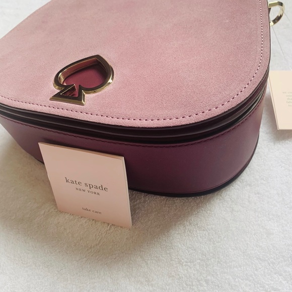 NWT. 3rd price drop! AUTH Kate ♠️ suede saddle bag - Picture 3 of 8
